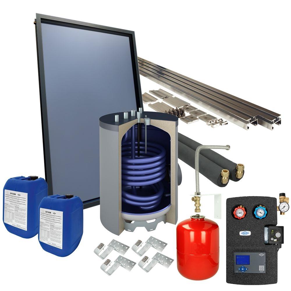 solarpakket4plusschuindak120londersteltapwaterboiler1collector